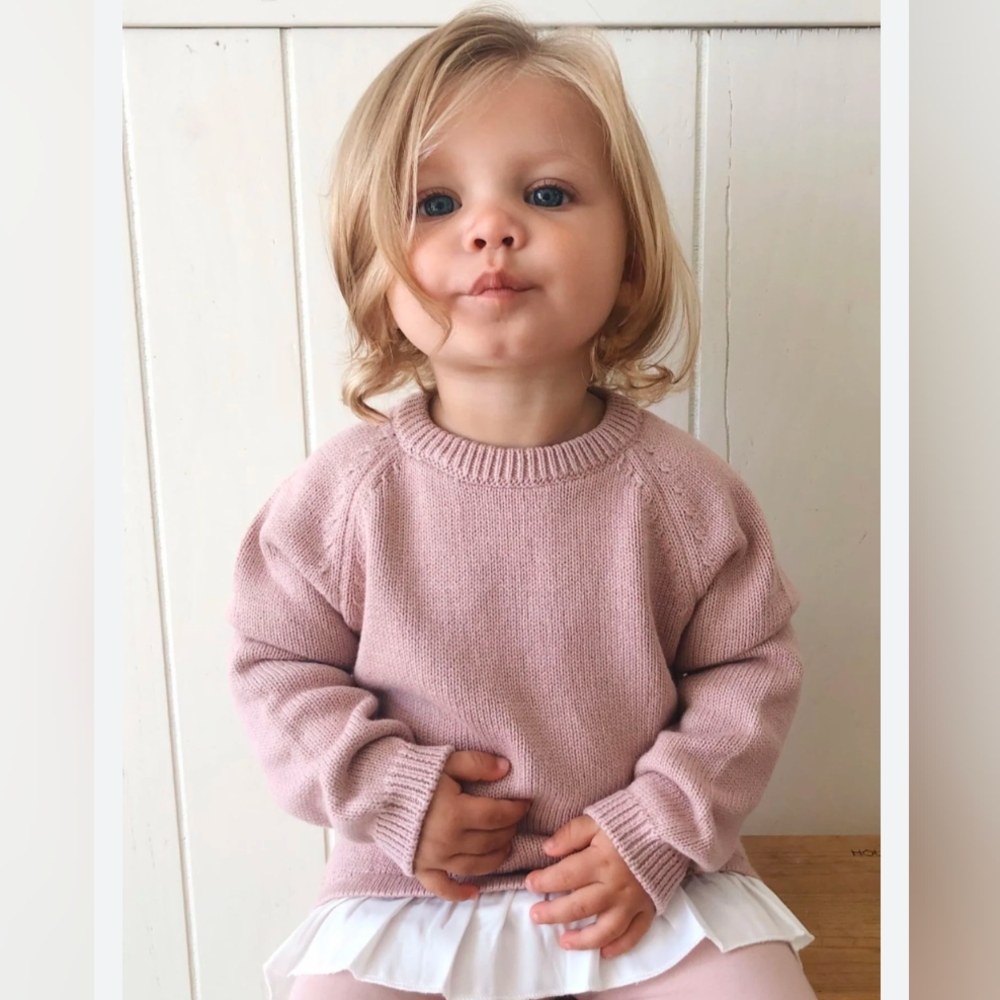Jamie Kay Frill Knit - Powder Pink 3YR
